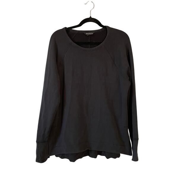 Athleta Coaster Luxe Recover Sweatshirt in black size M - Picture 4 of 13